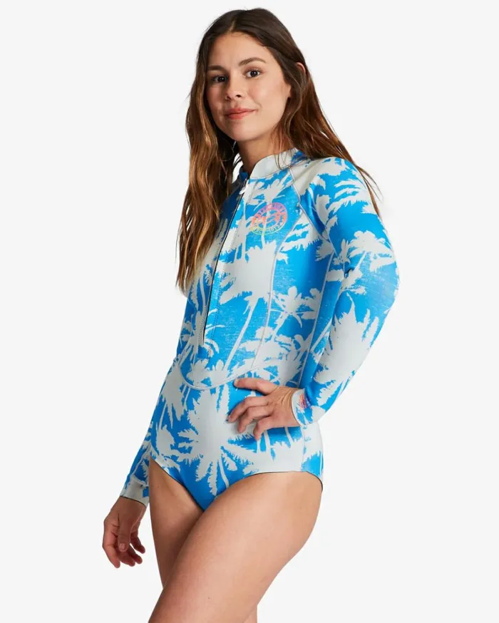 11 Salty Dayz Light Long Sleeve Spring Suit Blue Hawaii Women Billabong Billabong Surf Capsule
