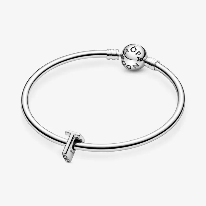 1 Bracelet2 Charms 99 Women Pandora Letter T Alphabet Charm