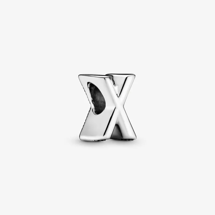 1 Bracelet2 Charms 99 Women Pandora Letter X Alphabet Charm