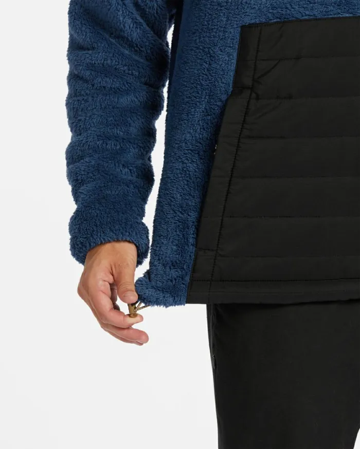 ADiv Badger Hooded HalfZip Pullover Dark Blue Men Billabong Hoodies and Fleece