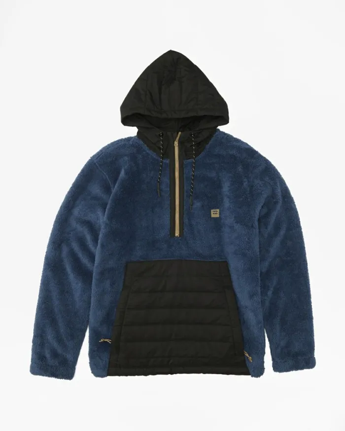ADiv Badger Hooded HalfZip Pullover Dark Blue Men Billabong Hoodies and Fleece