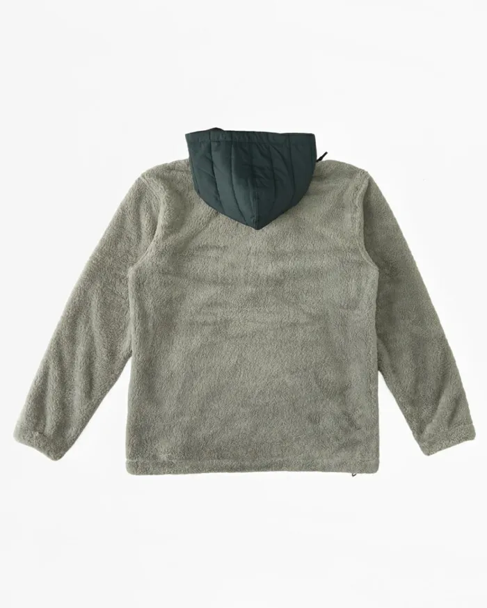 ADiv Badger Hooded HalfZip Pullover Sage Men Billabong Hoodies and Fleece
