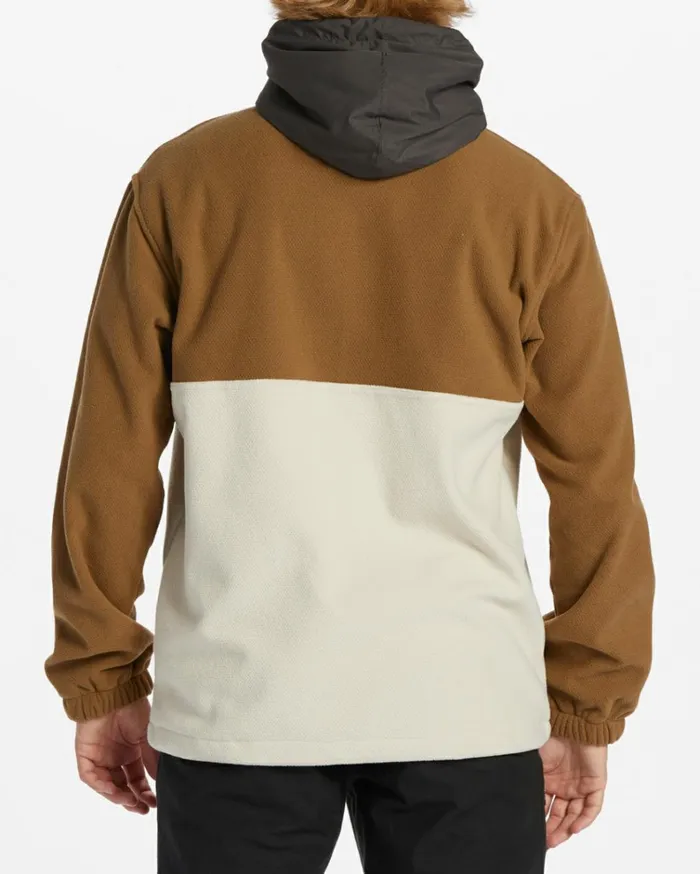 ADiv Boundary Hooded HalfZip Pullover Otter Men Billabong Hoodies and Fleece