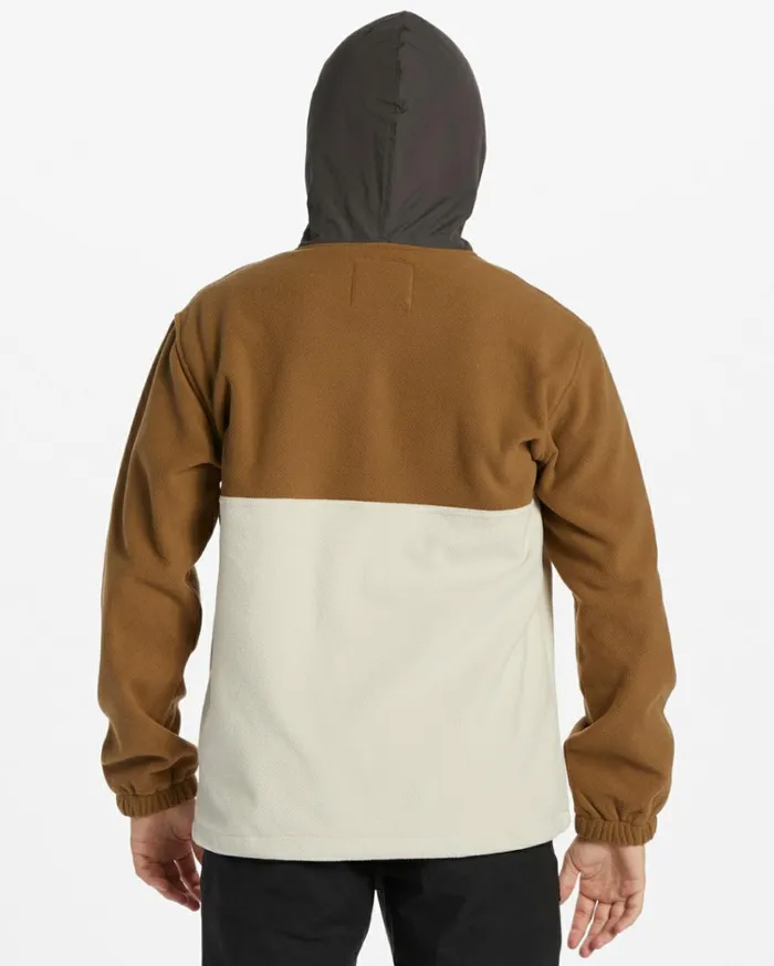 ADiv Boundary Hooded HalfZip Pullover Otter Men Billabong Hoodies and Fleece