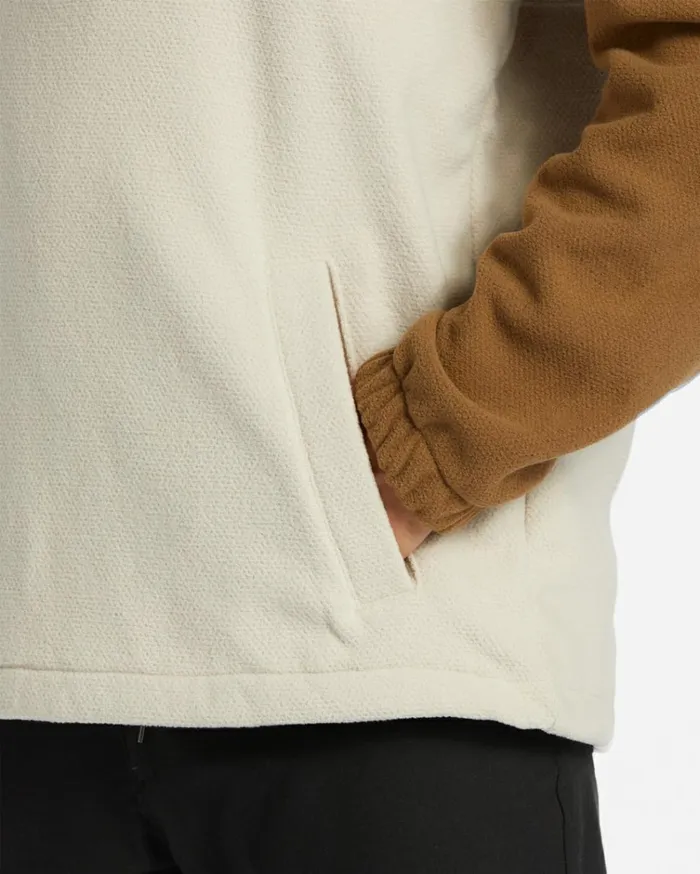 ADiv Boundary Hooded HalfZip Pullover Otter Men Billabong Hoodies and Fleece