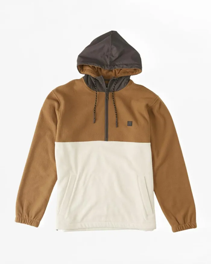 ADiv Boundary Hooded HalfZip Pullover Otter Men Billabong Hoodies and Fleece