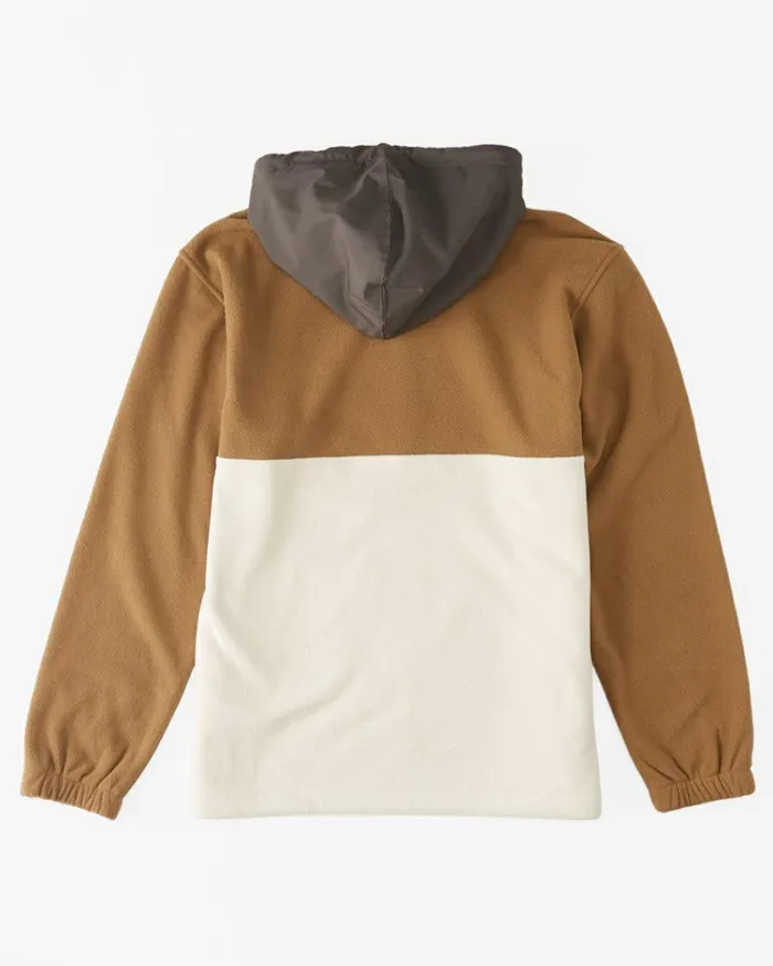 ADiv Boundary Hooded HalfZip Pullover Otter Men Billabong Hoodies and Fleece