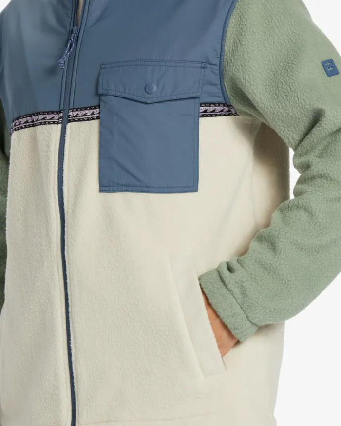 ADiv Boundary Trail ZipUp Fleece Chino Men Billabong Hoodies and Fleece