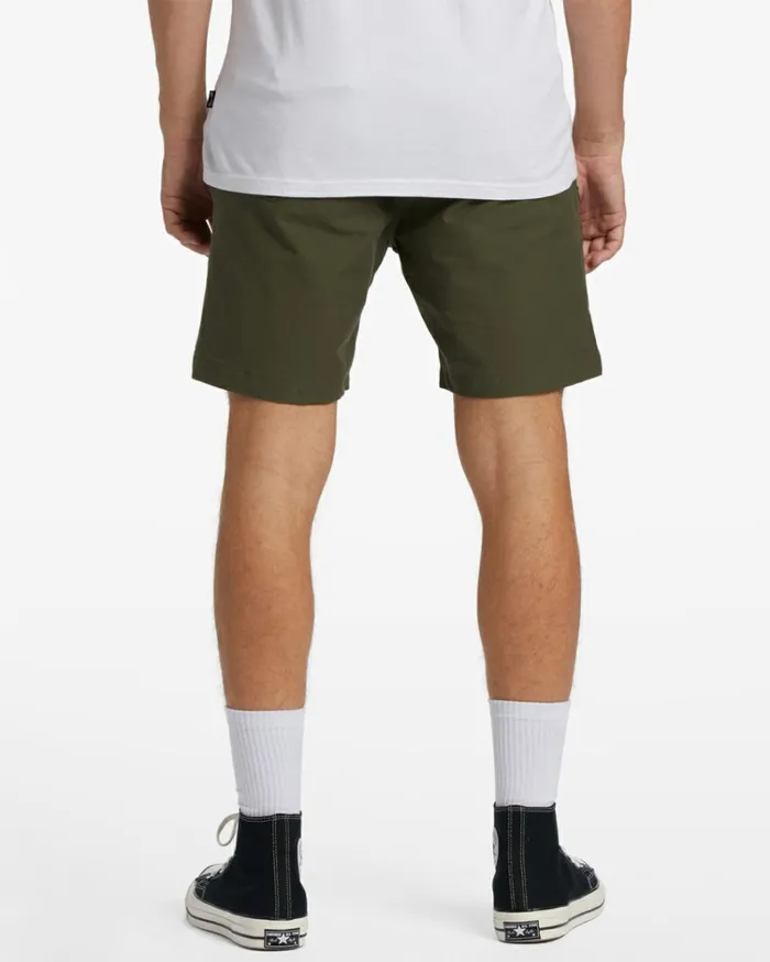 ADiv Surftrek Plus Elastic Waist Shorts 19034 Dark Olive Men Billabong Shorts