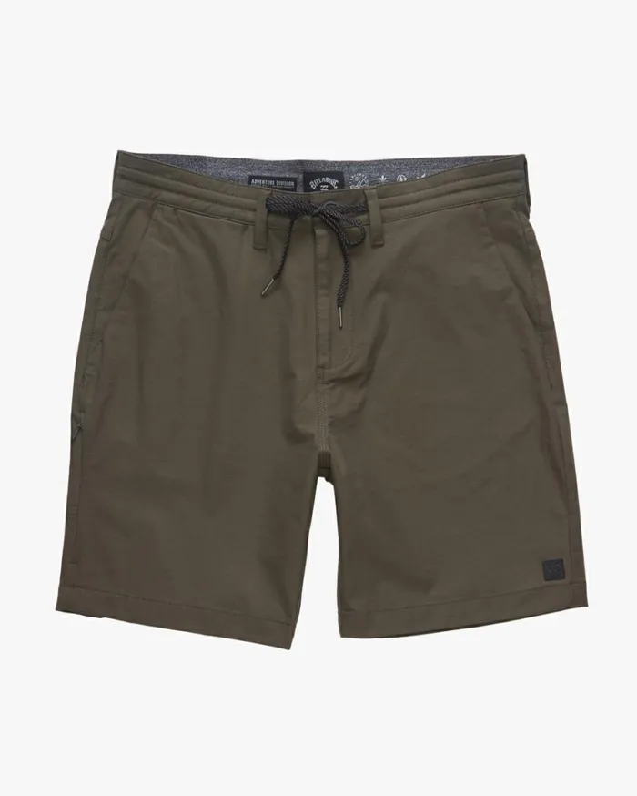 ADiv Surftrek Plus Elastic Waist Shorts 19034 Dark Olive Men Billabong Shorts