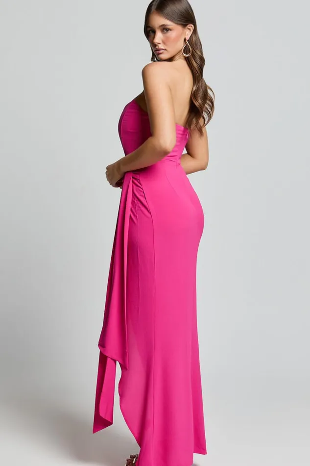 Abigail Maxi Dress 8211 Bodice Tie Dress In Mulberry Women Showpo Curve Clothes
