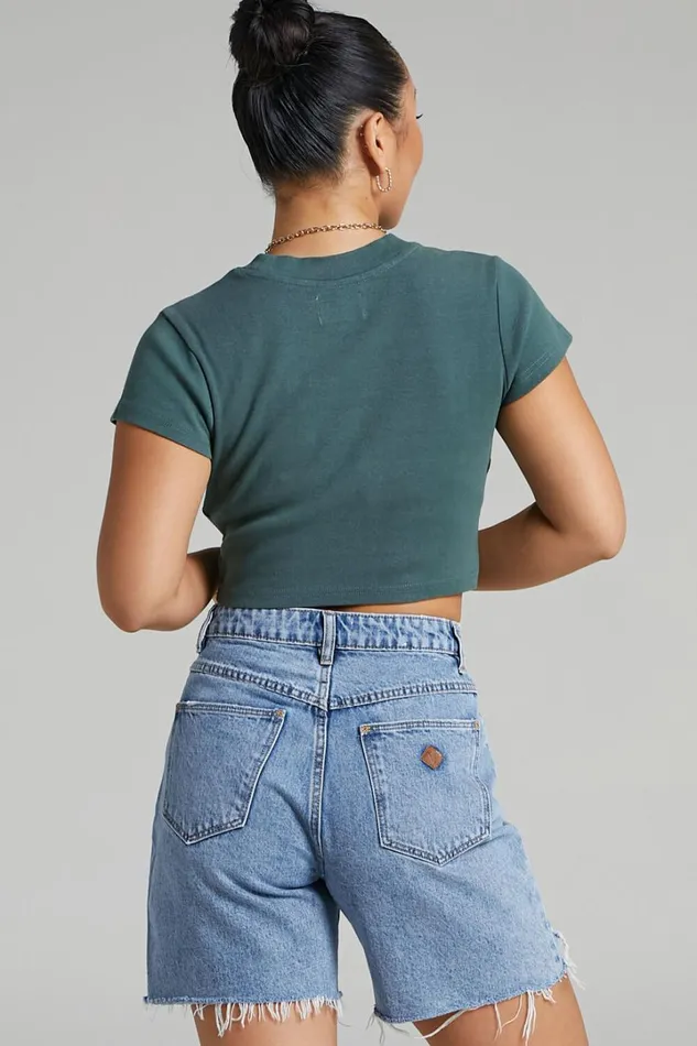 Abrand 8211 A Carrie Denim Short In Joanna Rip Women Showpo Denim