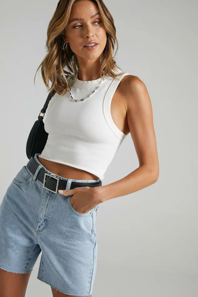 Abrand 8211 A Claudia Cut Off Denim Shorts In Walk Away Women Showpo Denim