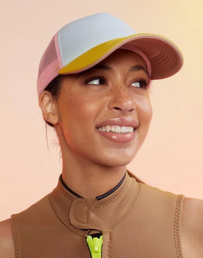 Accessories and Gifts Women Cynthia Rowley Colorblock Trucker Hat