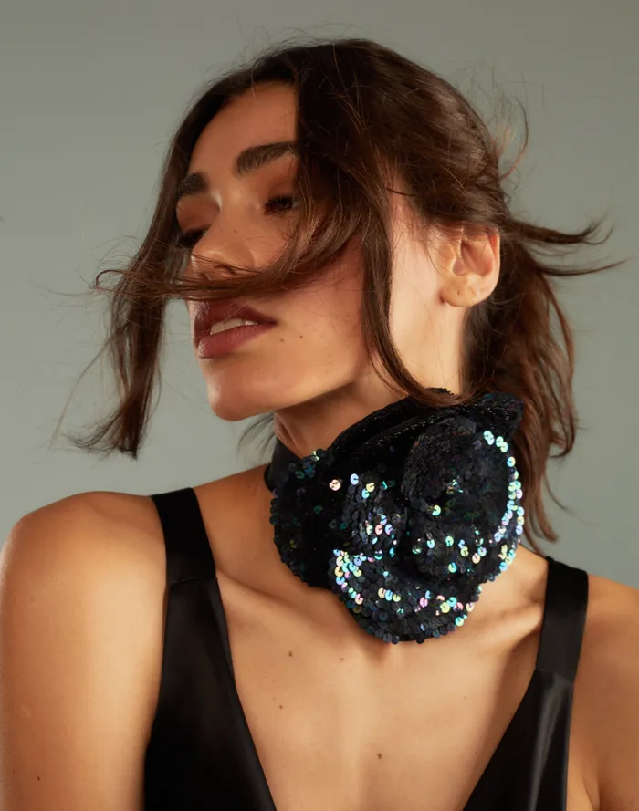 Accessories and Gifts Women Cynthia Rowley Sequin Flower Tie