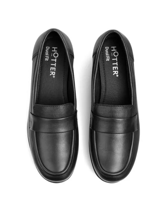 Ada Shoes Black Women Hotter Loafers and Moccasins