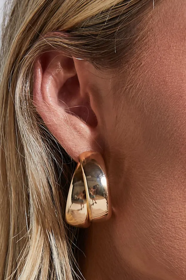 Adaleen Double Hoop Earrings In Gold Women Showpo Earrings