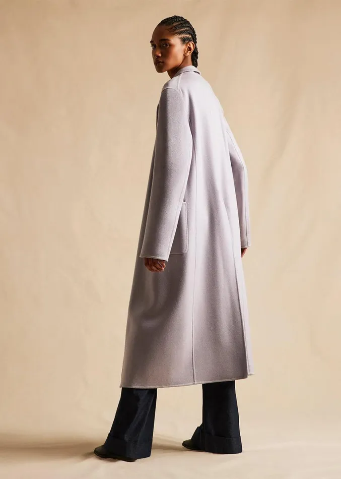 Adam Lippes Abrigo Vanessa De Cashmere Zibelina Lila Womens Coats and Jackets