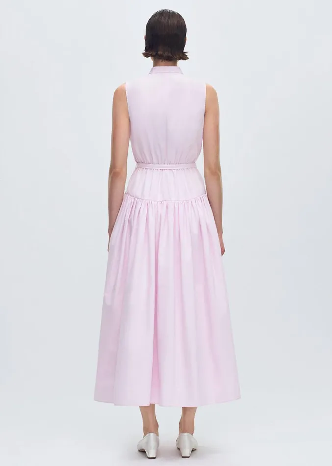 Adam Lippes Arden Dress Pale Pink Womens Dresses