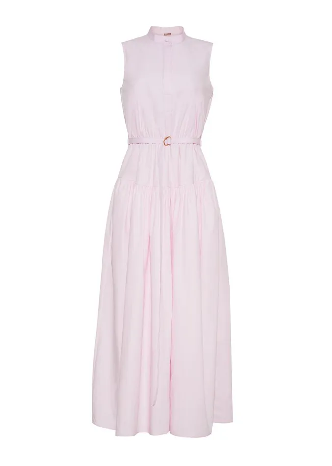 Adam Lippes Arden Dress Pale Pink Womens Dresses