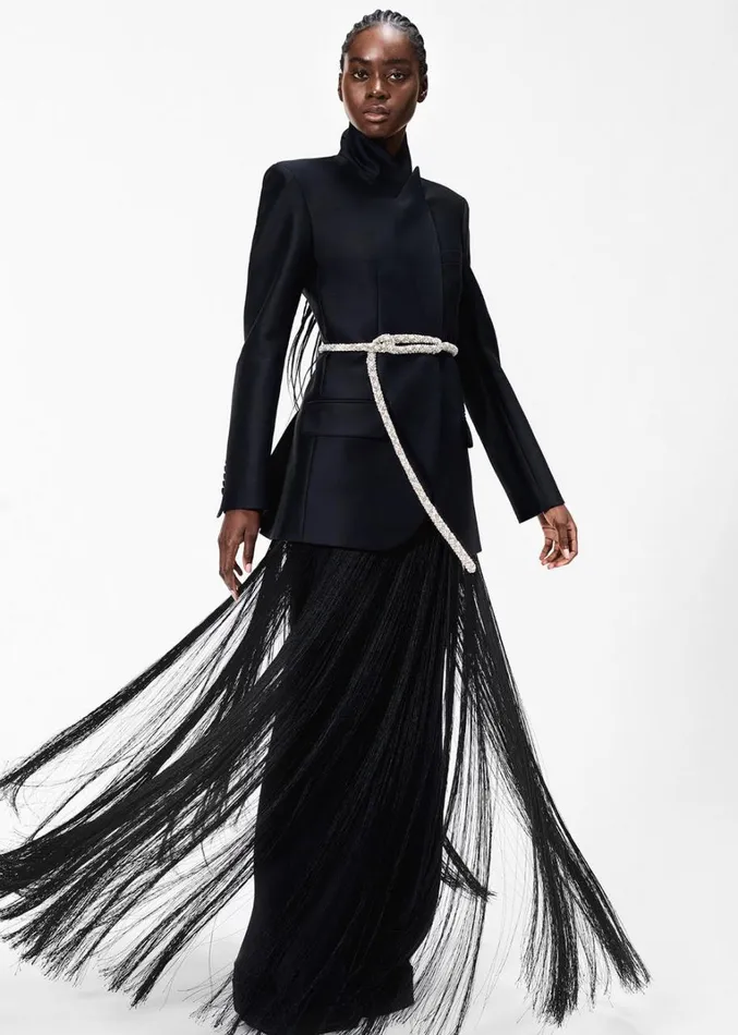 Adam Lippes Chaqueta De Esmoquin De Lana Radzimir Negro Womens Coats and Jackets