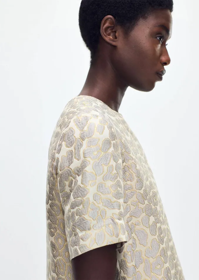 Adam Lippes Pleat Back Top Pale Grey Multi Womens Tops