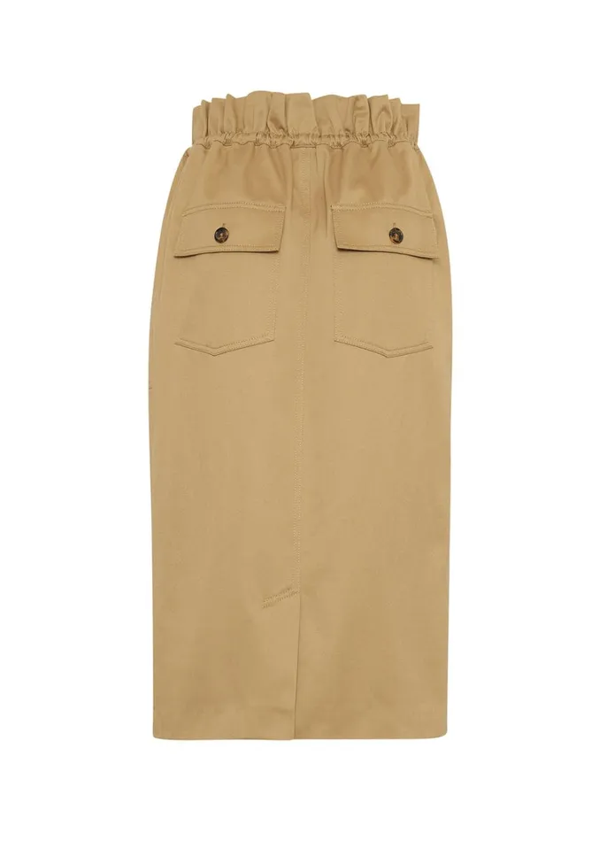 Adam Lippes Sullivan Skirt Khaki Womens Skirts