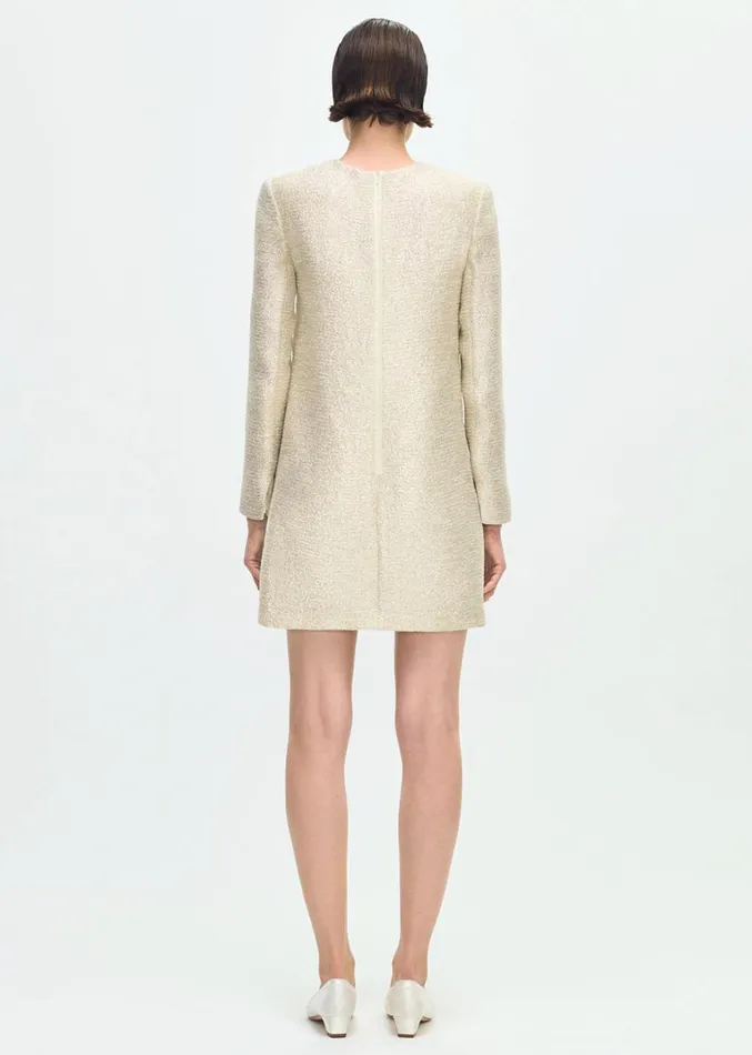 Adam Lippes Tilley Dress Metallic Multi Womens Dresses