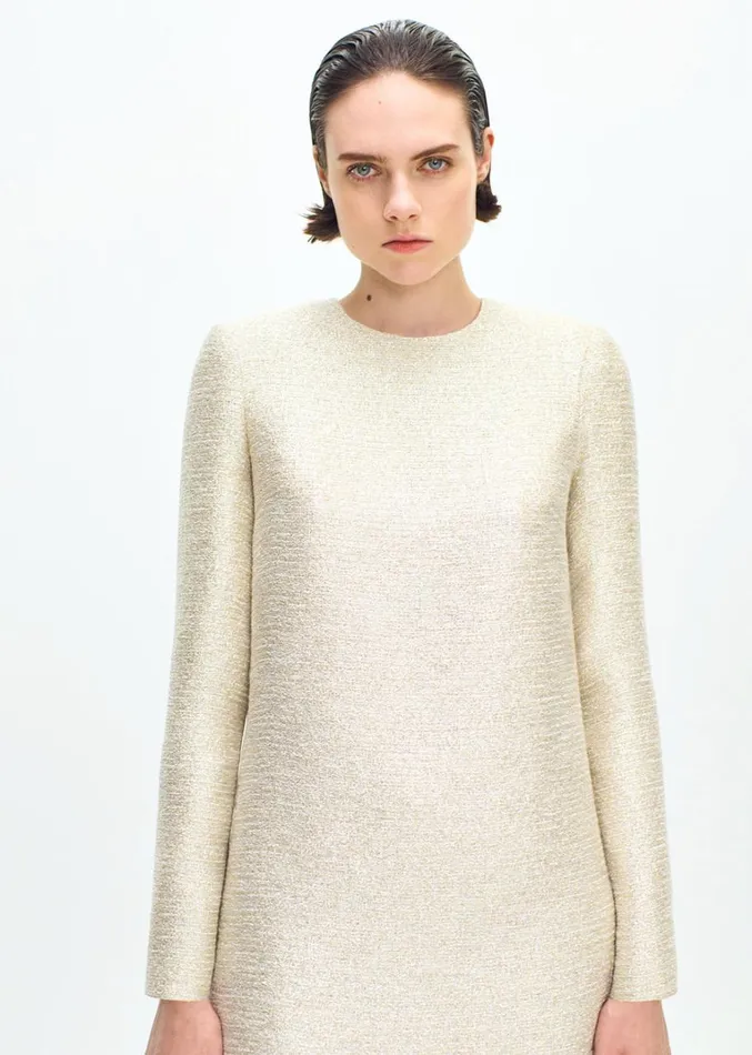 Adam Lippes Tilley Dress Metallic Multi Womens Dresses
