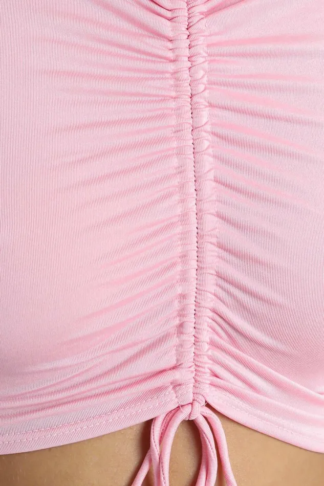 Adelaide Top In Pink Women Showpo Tops