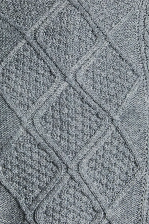 Adeline Jumper 8211 Oversized Crew Neck Cable Knit Jumper In Grey Women Showpo Sweaters and Cardigans