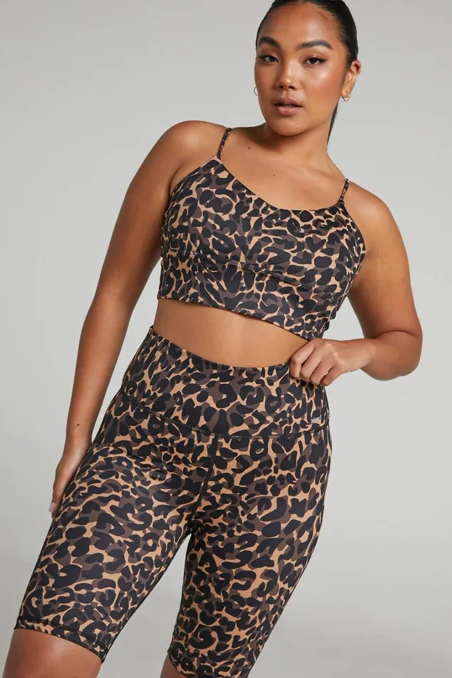 Aim039n 8211 Biker Shorts In Cheetah Women Showpo Activewear