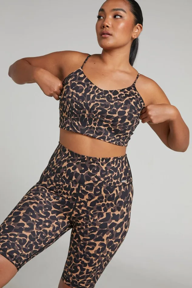 Aim039n 8211 Biker Shorts In Cheetah Women Showpo Activewear