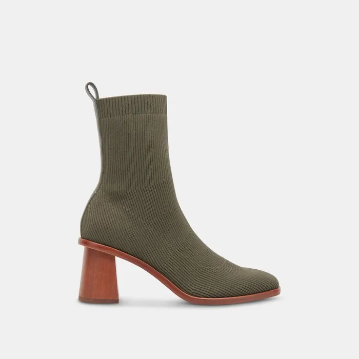 Alaya Booties Olive Knit Women Dolce Vita Boots and Booties