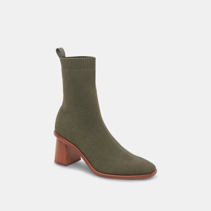 Alaya Booties Olive Knit Women Dolce Vita Boots and Booties