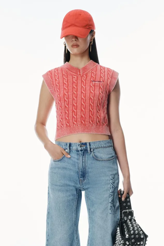 Alexander Wang Denim Articulated Denim Jeans With HighFrequency Logo 8211 Women