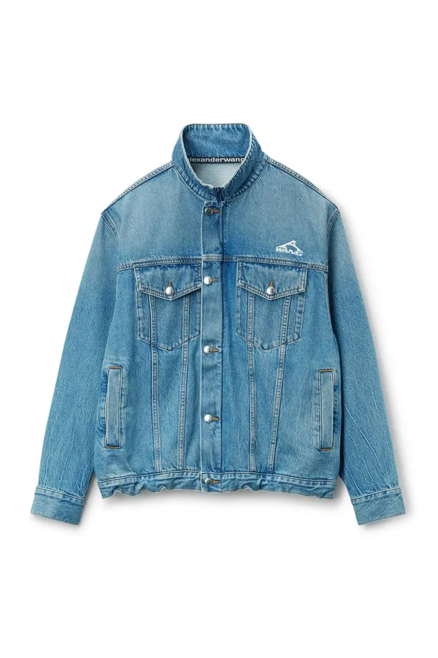Alexander Wang Denim Regen Lightweight Denim Track Jacket 8211 Women