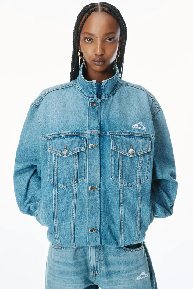 Alexander Wang Denim Regen Lightweight Denim Track Jacket 8211 Women