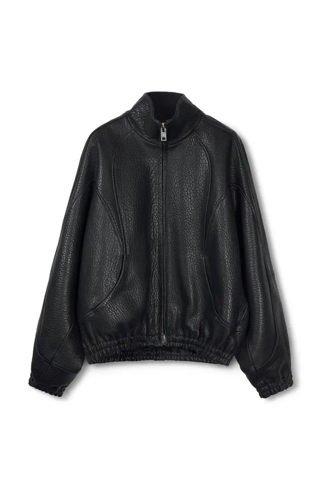Alexander Wang Outerwear Track Jacket In Primal Lambskin Leather 8211 Men