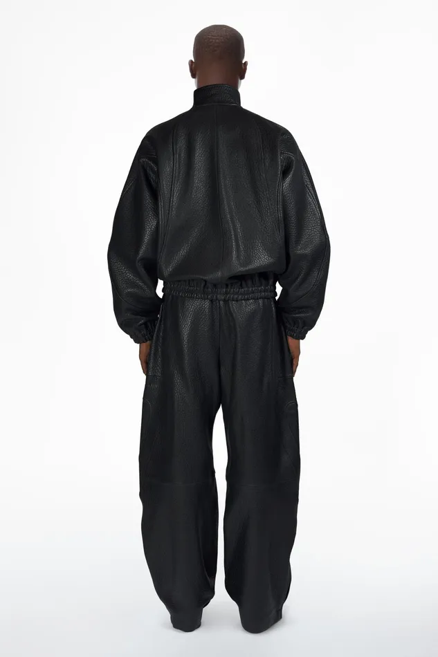 Alexander Wang Outerwear Track Jacket In Primal Lambskin Leather 8211 Men