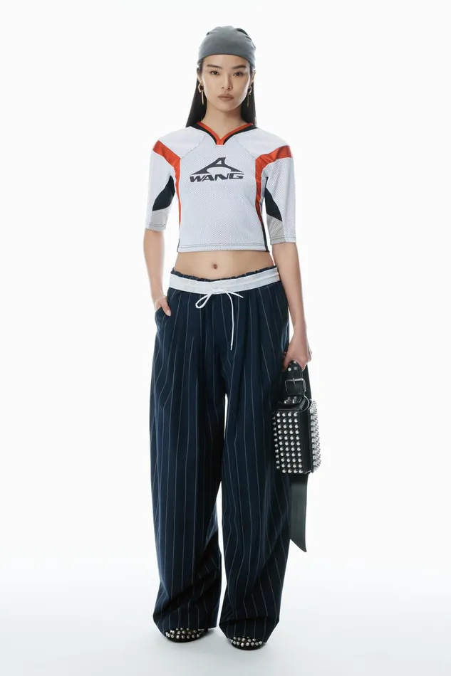 Alexander Wang Pants Pinstripe Tropical Wool Stretch Pant 8211 Women