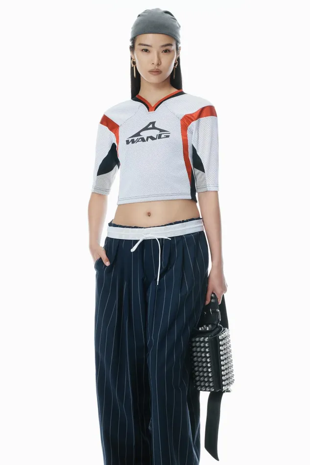 Alexander Wang Pants Pinstripe Tropical Wool Stretch Pant 8211 Women