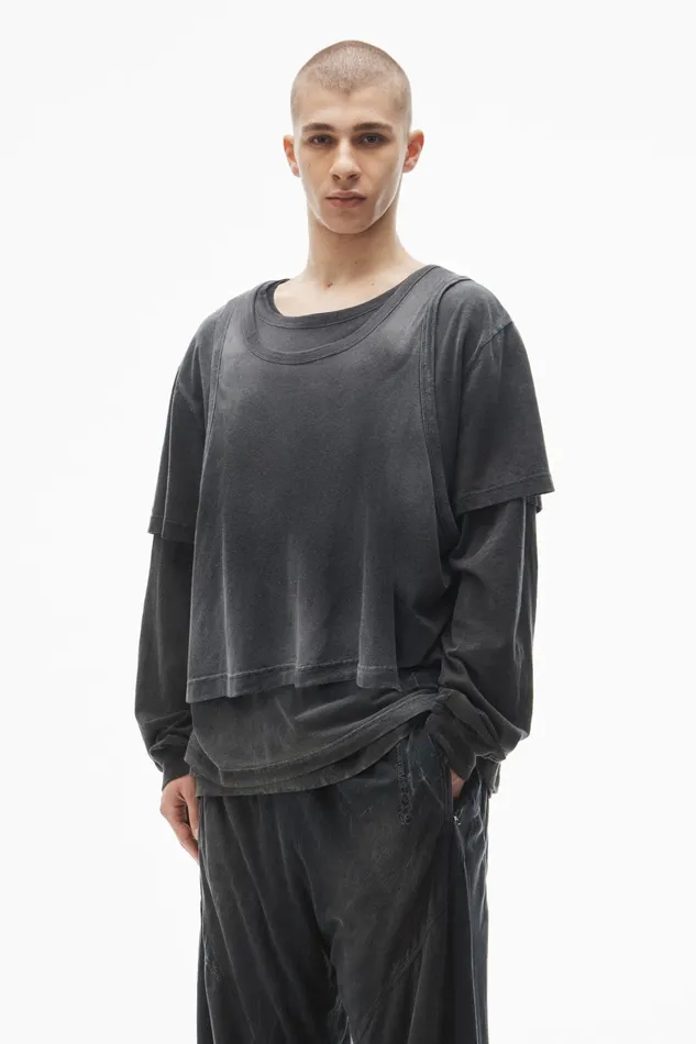 Alexander Wang Pants Unisex CreasedPrint Track Pant 8211 WomenMen