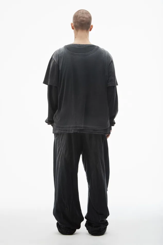 Alexander Wang Pants Unisex CreasedPrint Track Pant 8211 WomenMen