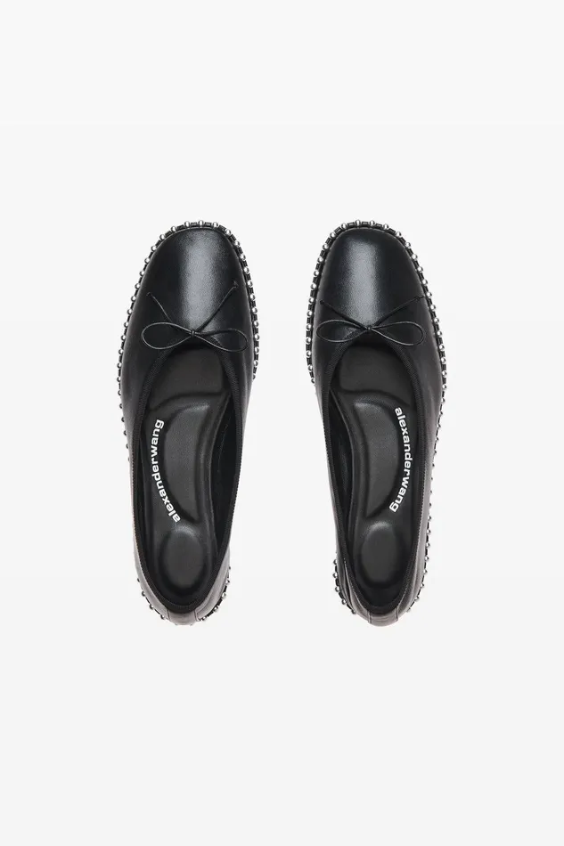 Alexander Wang Shoes Lina Ballchain Flat In Smooth Lambskin 8211 Women