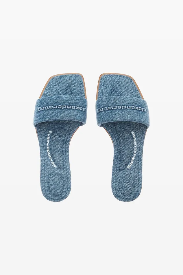 Alexander Wang Shoes Vy Pool Sandal In Denim 8211 Women
