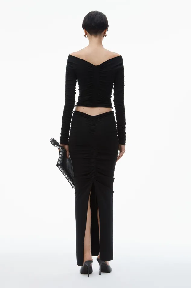 Alexander Wang Skirts Ruched Maxi Skirt 8211 Women