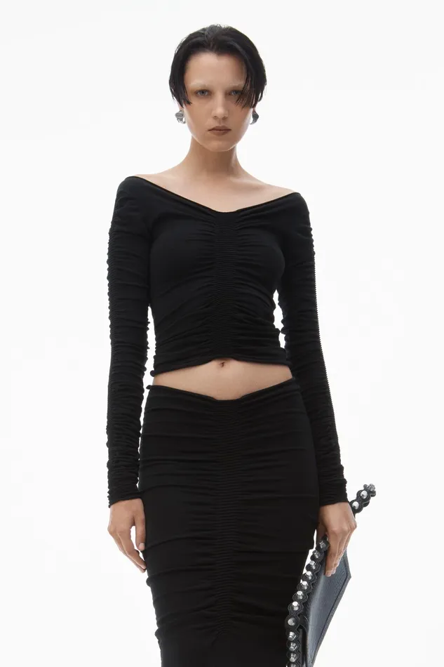 Alexander Wang Skirts Ruched Maxi Skirt 8211 Women