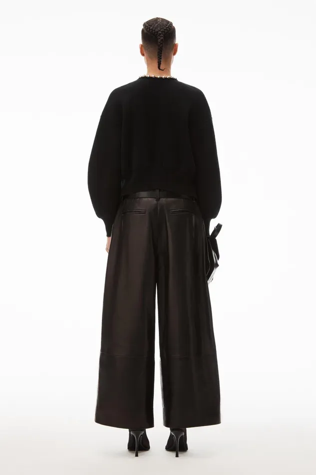 Alexander Wang Sweaters Crewneck Cardigan With Ball Chain Trim 8211 Women