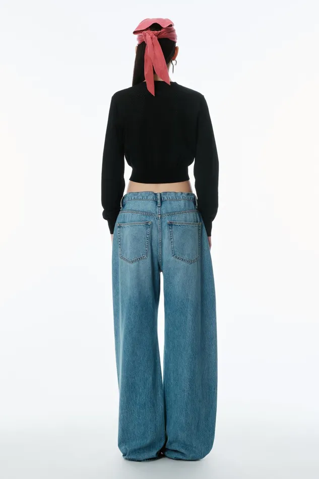 Alexander Wang Sweaters Cropped Athletic Mesh Cardigan 8211 Women
